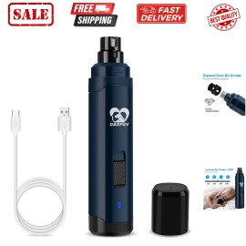 Unbranded Dog Nail Grinder Upgraded - Professional 2-Speed Electric Rechargeable Pet Na...