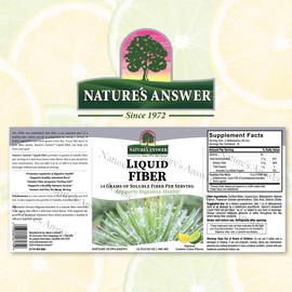 Nature's Answer Fiber Drink 16oz Liquid | Lemon Lime Flavored | Supports Digestive Health | Promotes Regularity | Gluten-Free, Non-GMO, Vegan, No Artificial Flavors or Preservatives | Single Count