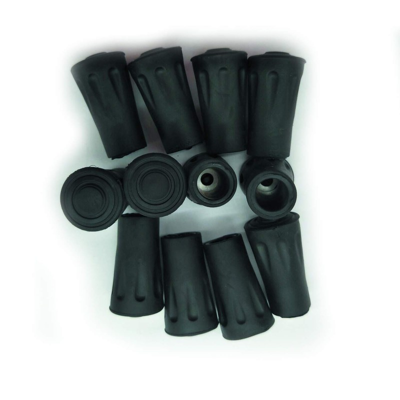 Youshe Trekking Poles - 12 Pack Replacement Durable Rubber Tips