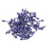 GTSE 100 pcs Violet Single Entry 0.25mm² Bootlace Ferrule Connector