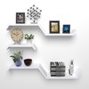 lkjjcfwm White Floating Shelves for Wall Shelf for Bedroom, Repisas
