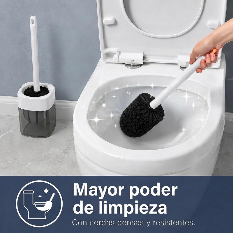Cepillo para Inodoro BEBK FECT006 Pack de 2 Cerdas 360°