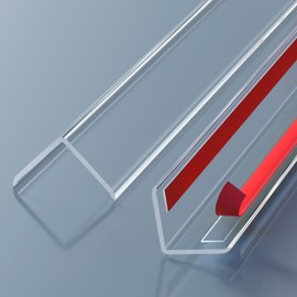 Awvob Wall Corner Protector - 2PCS, 31.5"x1.18" - Self Adhesive Clear Corner Protectors for Walls, Cabinet Doors, Edge Protector Trim; Easy to Install Corner Guards for Walls (80cm x 3cm)