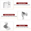 sourcing map 28pcs Cabinet Shelf Clips Steel Adjustable Shelf Bracket