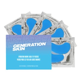 Generation Skin Hydrating Marine Algae Under Eye Patches | Anti Aging, Soothing, Firming Hydrogel Eye Mask | Reduce Wrinkles, Fine Lines, Plumping and Brightening - Pack of 5