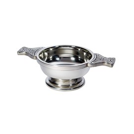Wentworth Pewter - Celtic Circle Pewter Quaich Whisky Tasting Bowl Loving Cup Burns Night (Small)