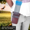 Portable Pocket Quiver PU Leather 6pcs Arrow Waist Holder Bag