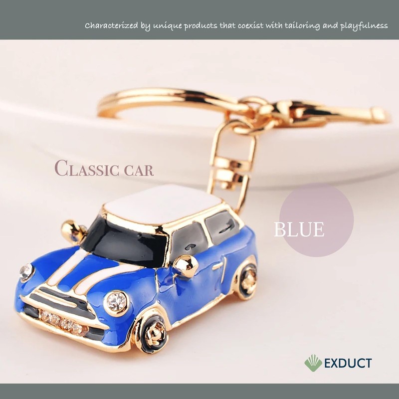 EXDUCT Set of 2, Retro Style, Classic Car Shape Key