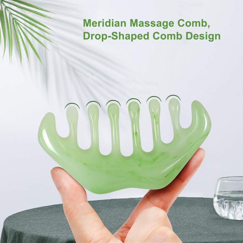 2pcs Massage Comb, Guasha Scraping Scalp Comb, Multi-Functional Handheld Head