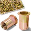 Vifmy 160pcs M5 Rivet Nut Set Metric Zinc Plated Carbon
