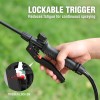 HAUSHOF 4Gal Battery Powered Backpack Sprayer 4Nozzle 70PSI HighPressure Sprayer