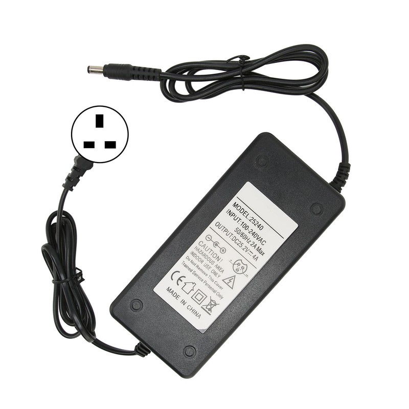 Power Supply Adapter 25.2V 4A Outputs 5525mm Male DC Power