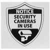 Headline Sign Security Cameras In Use Window Cling Sign, 6"