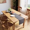 Encasa Table Runner for 8 Seat Dining Rooms, Roma Grey