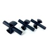12 Pieces Trampoline Enclosure Pole Gap Spacers -Trampoline Plastic Safety