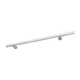 Aluminum Handrail Direct DHR 3' Handrail Section with Mounts - White Sand - Stair Handrail - USA Made Railing- Easy to Install Handrails for Outdoor & Indoor Stairs, Porch & Deck Stair Handrail