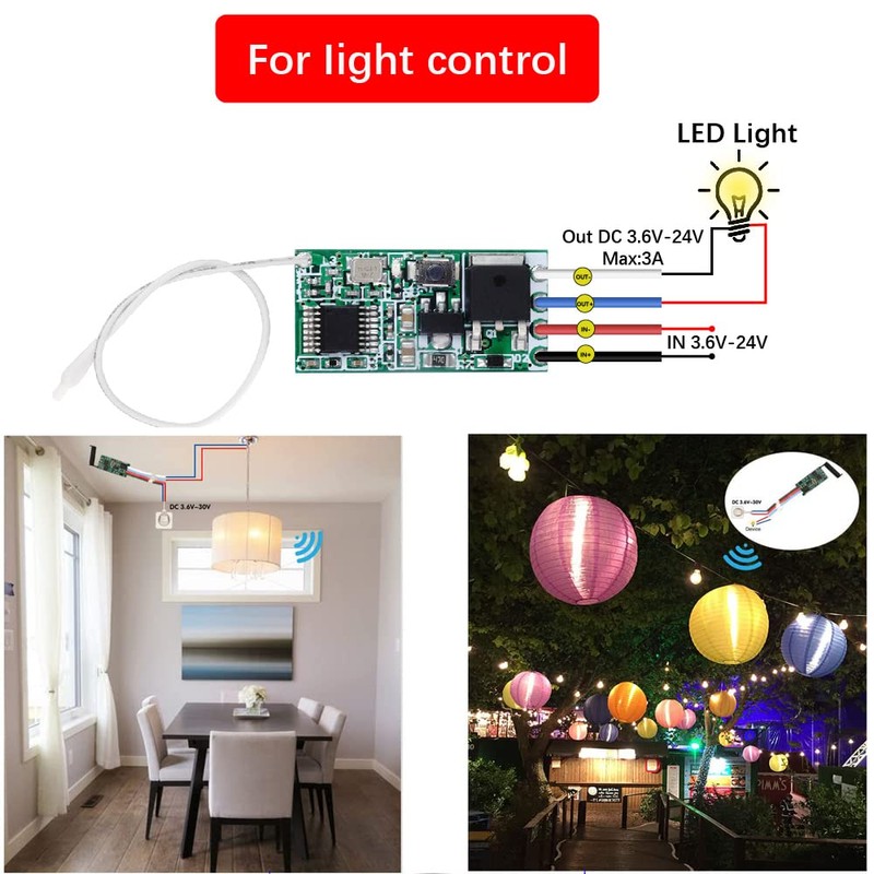 QIACHIP 433MHz RF Wireless Remote Control Relay Switch Module Radio