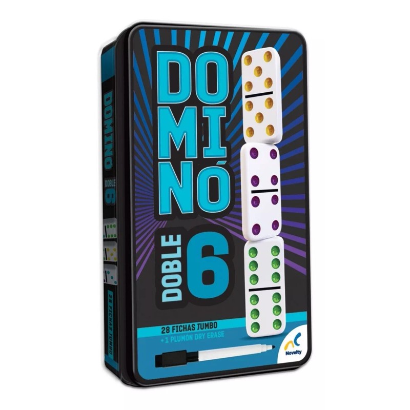 Novelty Juego De Mesa Novelty Domino Doble 6 Con 28