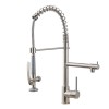 Modern Single-Hole Pull Kitchen Faucet Contemporary Made China 304 Stainless