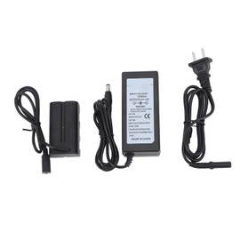 NP F550 Dummy Battery DC Coupler Full Decoding AC F550 Power Adapter for YN300 II YN 600 W260 5080LED 5010LED 5012LED 5010A AC100‑240V US Plug