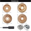 Wood Carving Disc Rotary File Set Angle Grinder Grinding Shaping