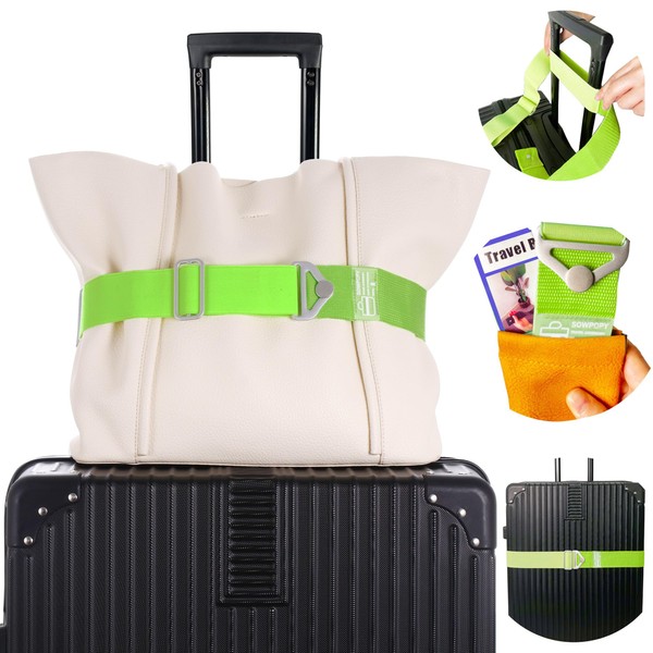 SOWPOPY Travel Belt for Luggage, Add a Bag Luggage Straps