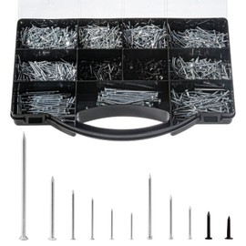 Maexxna 2510pcs Nail Assortment Kit, Small Nails, Nails, Nails for Hanging Pictures, Picture Hanging Nails, Finishing Nails, Hanging Nails, Picture Nails, Wall Nails for Hanging, Pin Nails