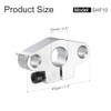 sourcing map 2pcs SHF10 Aluminum Linear Rod Rail Shaft Support