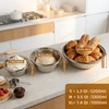 3-Piece Metal Mixing Bowl Set, Stainless Steel, Nesting