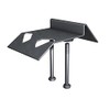 Pollmann Baubeschläge 2144600 Overrun Support for Embedding in Concrete, Bright