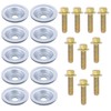 ApplianPar Pack of 10 Skid Plate Washers and Bolts for