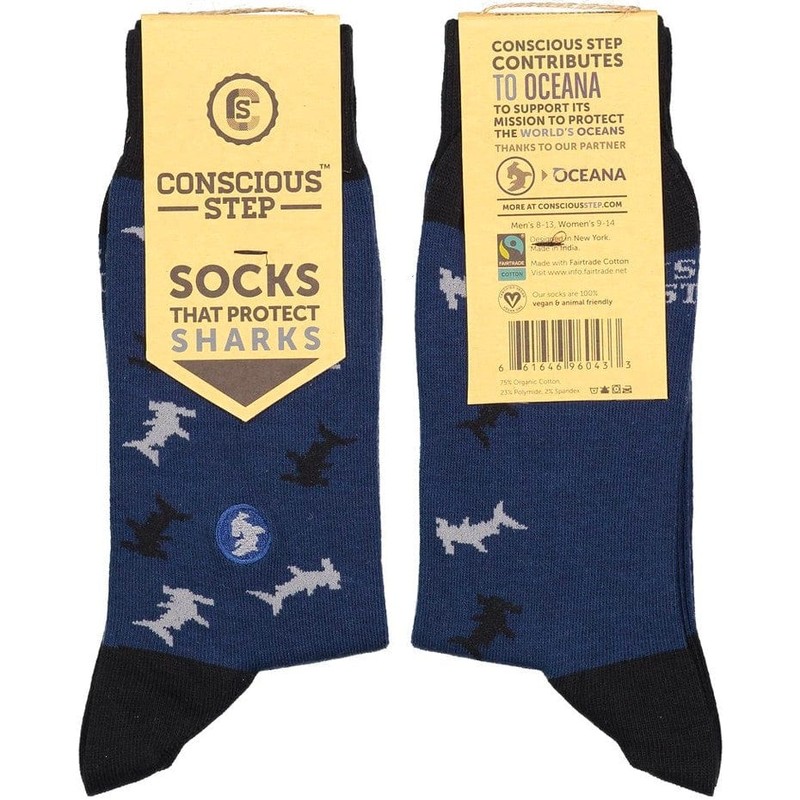 Conscious Step Socks That Protect Sharks, Small