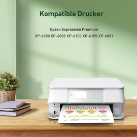 KINGJET 202XL Remanufactured Cartridges Compatible with Epson 202 XL for Epson XP 6100 Printer Cartridges and XP 6000 Printer Cartridges for Expression Premium XP-6005 XP-6105 XP-6001 XP6000 XP6100