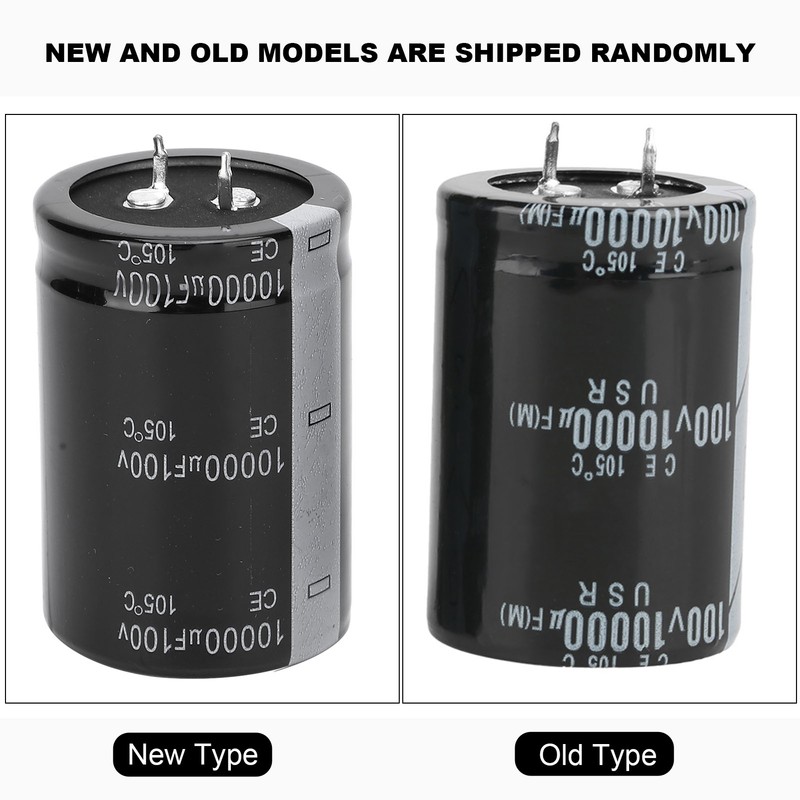 2pcs 10000uF 100V Electrolytic Capacitor 105℃ 35X50mm