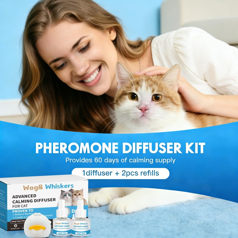 Cat Pheromones Calming Diffuser, Pheromone Diffuser to Calm Cats, Cat