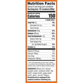 Mary's Gone Crackers Super Seed Organic Crackers 3 Flavor Variety Bundle: (1) Everything, (1) Seaweed & Black Sesame, and (1) Basil & Garlic, 5.5 Oz. Ea. (3 Boxes Total)