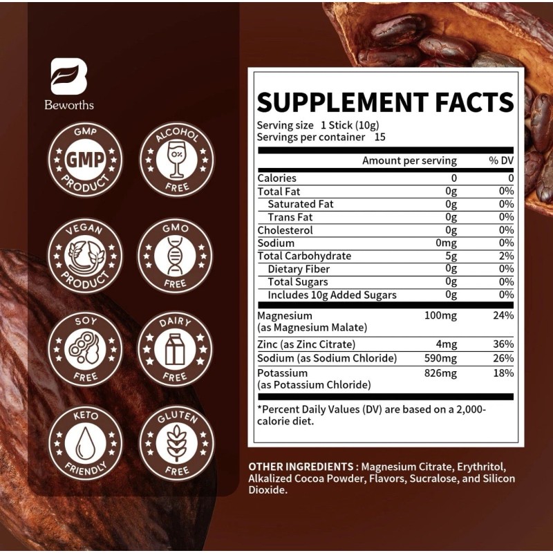 BW Hydration Electrolytes Powder Packets - Liquid Replenisher & Recovery