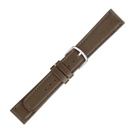 Maruman 75702 Watch Band, Cow (Italian Calf), Made in Japan, Brown, 0.7 inches (19 mm), 19-17/S, Braun, Casual