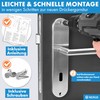 lockzz Door Handle Set Nuremberg, Stainless Steel, Door Fitting for