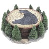 Mayrich 4 Piece Resin Black Bear Coaster Set with Holding