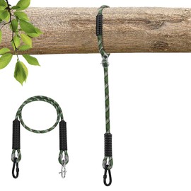 Heavy Duty Tree Swing Rope Hammock, Adjustable Extendable Hanging Strap, Carabiners for All Swings Hammock Playground Set Accessories 7.25ft(87") of 1 Green