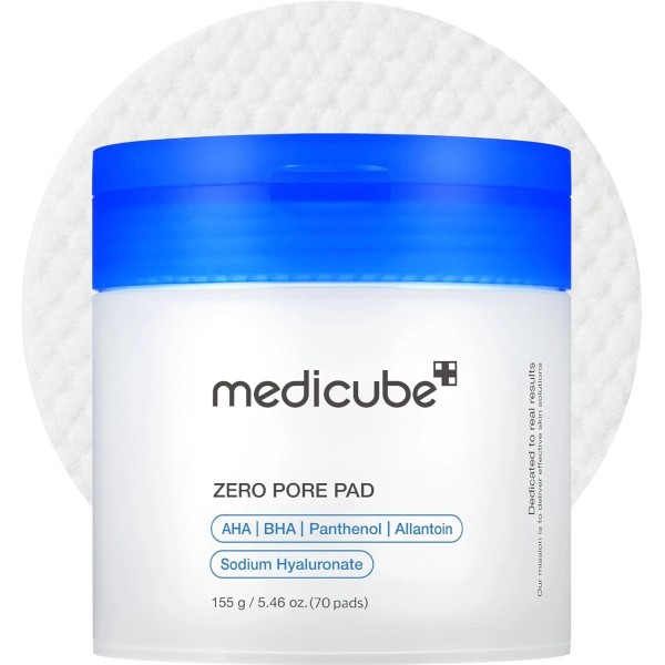 Medicube Zero Pore Pads 2.0, Dual-Textured Facial Toner Pads for