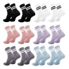 16par Calcetines Yoga Calcetas Antiderrapantes Pilates Mujer