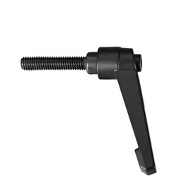 sourcing map M8 x 40mm Handle Adjustable Clamping Lever Thread Push Button Ratchet Male Threaded Stud Knobs Quick Release Screw Handles Bolts with Locking Lever Black