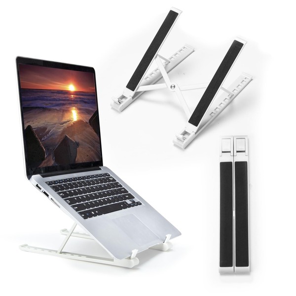 Laptop Stand,Portable Laptop Stand for Desk,ABS+Silicone Laptop Holder,Adjustable Foldable Portable