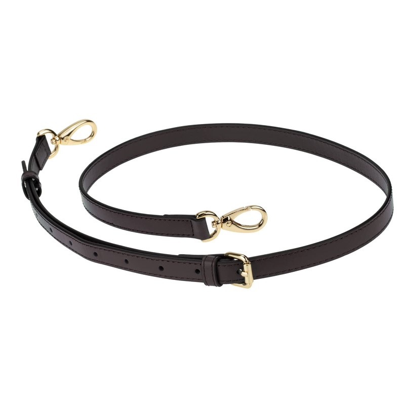 Allzedream Replacement Genuine Leather Long Adjustable Shoulder Bag, Dark coffee