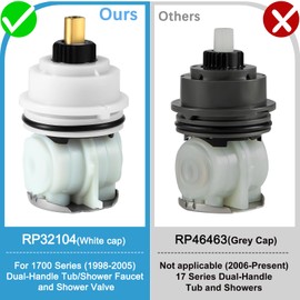RP32104 Shower Cartridge Replacement,Compatible with Delta Monitor 1700 Series (1998-2005) Showers, RP32104 Cartridge Assembly for Tub/Shower Faucet Valve