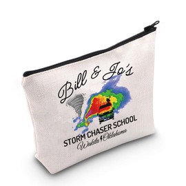 Tornado Movie Makeup Bag Jo and Bill Fans Gifts Bill & Jo's Storm Chaser Gifts Tornado Wrangler Zipper Bag (Storm Chaser UK)