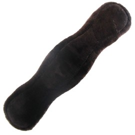 Merauno® Lambswool contour belt, saddle belt, short girth dressage strap, made of quality merino lambswool, special anatomical concave shape, for better slip resistance Colour: natural, black, brown, anthracite.