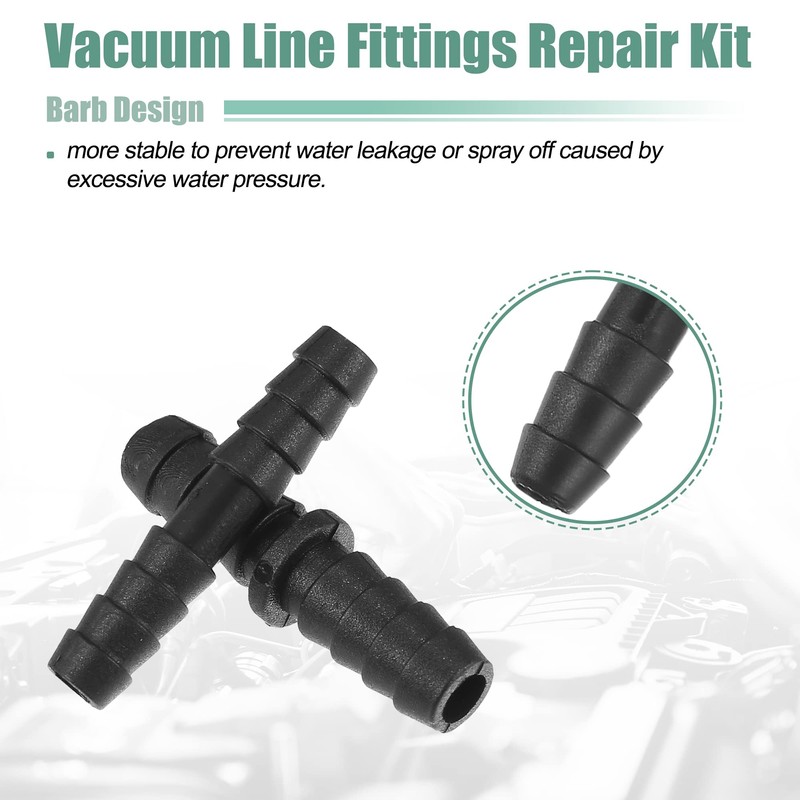X AUTOHAUX 113 Pcs Automotive Car Vacuum Hose Connector Assortment